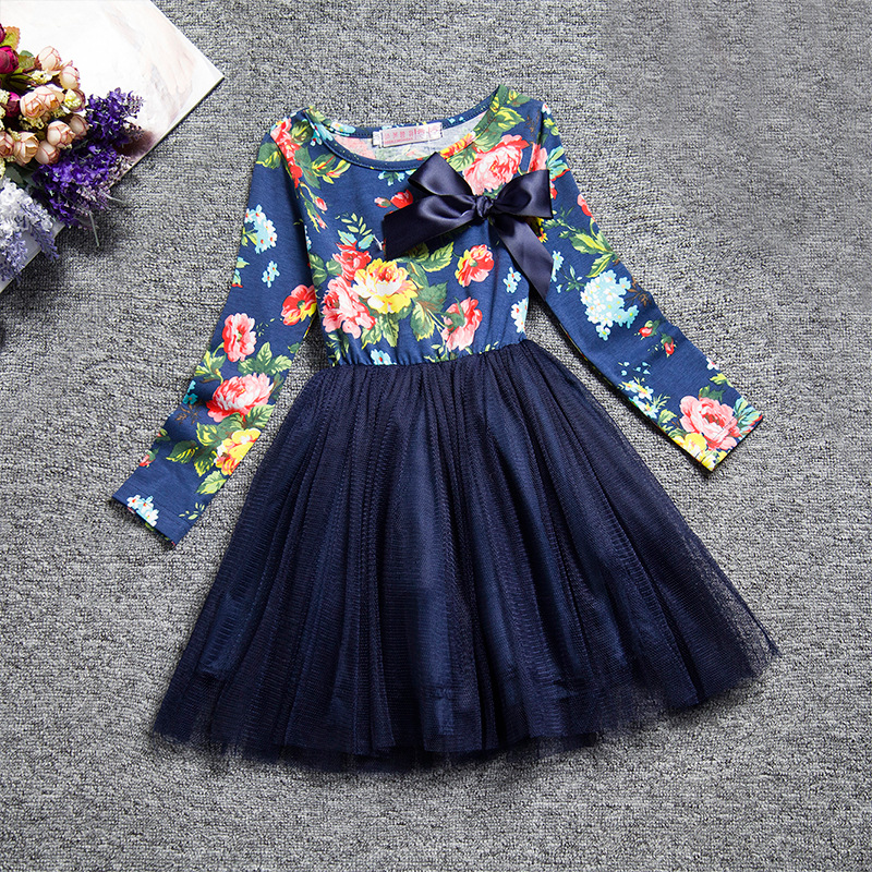 F68117-2 floral children s dress